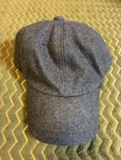 ニコアンド グレー ウール素材キャップ