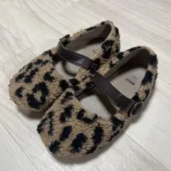 BREEZE キッズシューズ ヒョウ柄 18cm