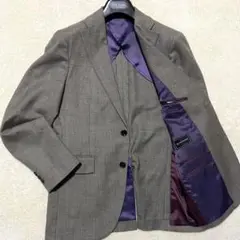 【未使用級✨】P.S.FA グレンチェック テーラードジャケット 2B グレーM