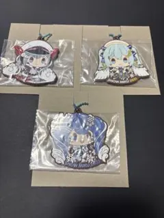 3個セット 雪ミク 一番くじ R賞 オールスターズ ラバーチャーム