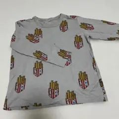 フライドポテトプリント 長袖カットソー 120