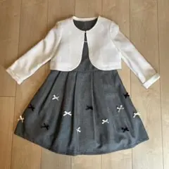 anyFAM グレー フォーマルドレス ジャケット付き 120cm