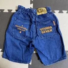 早い者勝ち！studiosevenコラボ♡GUボーイズデニムハーフパンツ 110