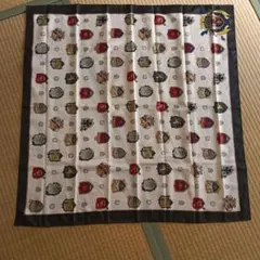 紋章デザイン シルク風スカーフ 約84×87
