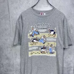 【日本製】キャプテンサンタ ビッグプリント Tシャツ グレー Mのサムネイル
