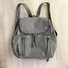 美品✨【COLE HAAN】コールハーン リュック バックパック レザー グレー