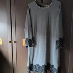 ★新品★　Nouvelle et chic グレー ワンピース