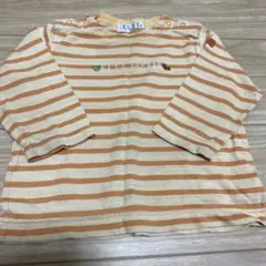 ELLE POUPO ストライプ 長袖Tシャツ 80