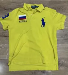 00s ラルフローレン ポロシャツ アルゼンチン ビッグポニー イエロー 