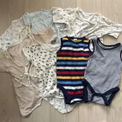 babyGap ストライプロンパース 60cm ベビー肌着7点セット