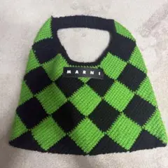 MARNI マルニマーケット スモール テックウール ハンドバッグ 