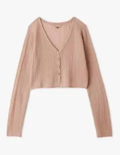 ぽ*と様 リリーブラウン　シアーニットカーディガン　LWND251060