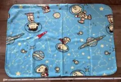 スヌーピー 宇宙柄フリースブランケット