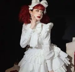 Catcocoon ホワイト ロリータ セットアップ