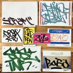 ② グラフィティー 手描きステッカー 8枚セット graffiti グラフィティ