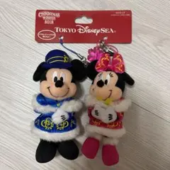 ディズニー クリスマス ウィッシュ レトロ ぬいぐるみ ストラップ ミキミニ
