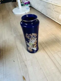 ノリタケ スタジオコレクション 瑠璃金彩花紋 花瓶 ベース - メルカリ