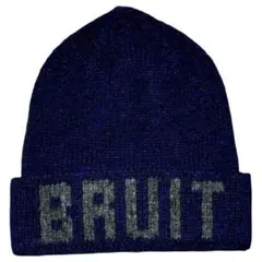 未使用 13AW アンダーカバー BRUIT ニットキャップ ネイビー/グレーのサムネイル
