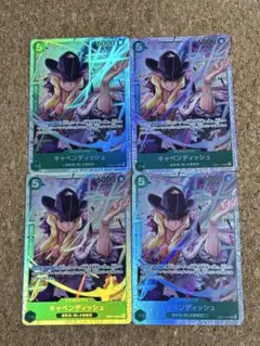 ワンピースカード　EB01-012 SR キャベンディッシュ　4枚
