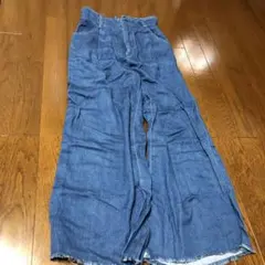Heatherデニム ワイドパンツ