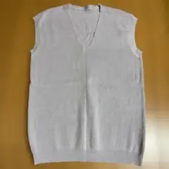 Vネック ノースリーブ セーターfifth 薄い紫色のサマーニット キャミソール