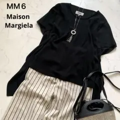 MM6 Maison Margiela 半袖トップス　アシンメトリー　ブラックのサムネイル