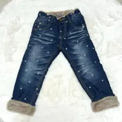 Daddy Oh Daddy星柄デニムパンツ 裏起毛　110cm