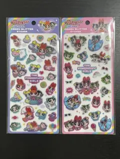 キャンディグリッターステッカー　パワーパフガールズ　パワパフ　2枚セット　正規品
