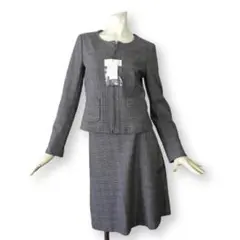 【新品未使用】ru アールユー 丸井 上品グレンチェック セットアップスーツ M