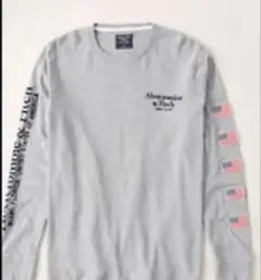 新品Abercrombie & Fitch 長袖シャツ グレー