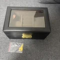 ブラック アクセサリーケース 収納ボックス(鍵付き)