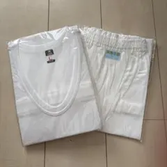 新郎タキシード、父親モーニング着用時肌着 ホワイト Vネック パンツ セット