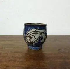 トマリン　金城次郎 壺屋焼 魚文湯呑　コップ 壺屋焼 人間国宝 金城次郎作 魚文湯呑 （壺屋時代） – 生活民芸