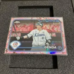 Topps NPB Chrome2024 度会隆輝　/15 桜 2025年最新】topps npb chrome 2024 桜の人気アイテム - メルカリ