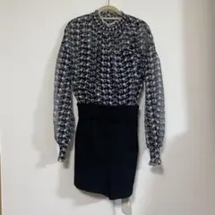 snidel エンブロイダリーブラウスコンビロンパース