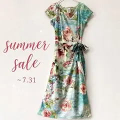 ワンピース【セール40%off】purple rain 総柄 花柄 ドレスのサムネイル