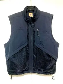 NIKE ACG ブラックメッシュ　ベスト Mサイズ 19ss NIKE ACG acg ナイキ メッシュベスト 黒 - メルカリ