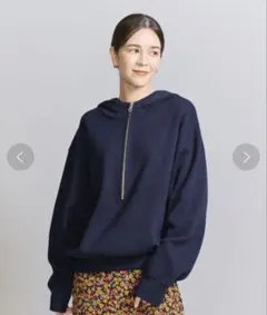 最終価格！ビューティー&ユース　ハーフジップ ニット フーディ