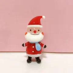 ガラス細工 マフラーサンタ