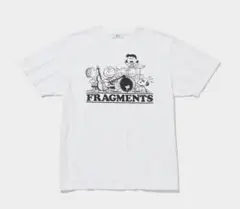 V.A. PEANUTS FRAGMENTS TEE L ホワイト