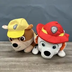 3F【美品】パウ・パトロール ぬいぐるみ 2体セット ラブル マーシャル