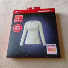 ユニクロ　超極暖ヒートテック クルーネックT　レディース　L
