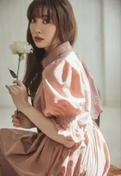 herlipto Back Lace Midi Shirt Dress