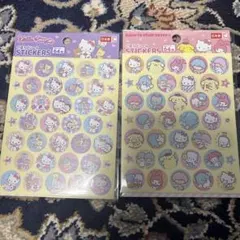 ハローキティ　サンリオキャラクターズ　ごほうびシール　2種セット