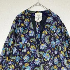 ケンゾー　ノーカラージャケット　ツイード　花柄刺繍　日本製　ヴィンテージ　ウール ケンゾー ノーカラージャケット ツイード 花柄刺繍 日本製