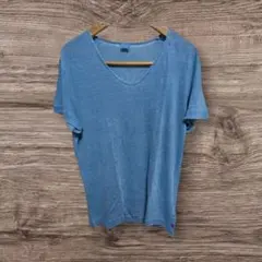 状態A+　ブルー系色　120%linoのTシャツ 7