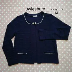 Aylesbury　ラメ入りレディースカーディガン　アリスバーリー