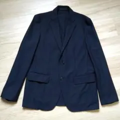 ユニクロ　感動ジャケット　紺ネイビー　L　軽量 春夏素材 メッシュ通気性【美品】