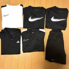 テニス　140セット　Tシャツ5枚、ハーフパンツ1枚のサムネイル