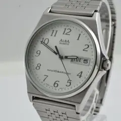 SEIKO ALBA アルバ メンズ腕時計 デイデイト　クォーツ 稼働品